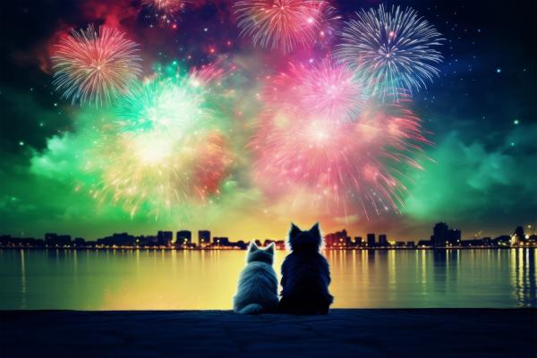 Katze hat Angst vor Feuerwerk: Ursachen und Tipps zur Beruhigung